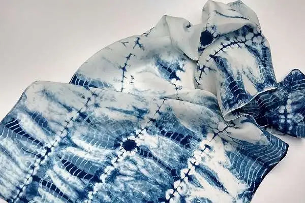 Hand dyed scarves dyed with natural dyes