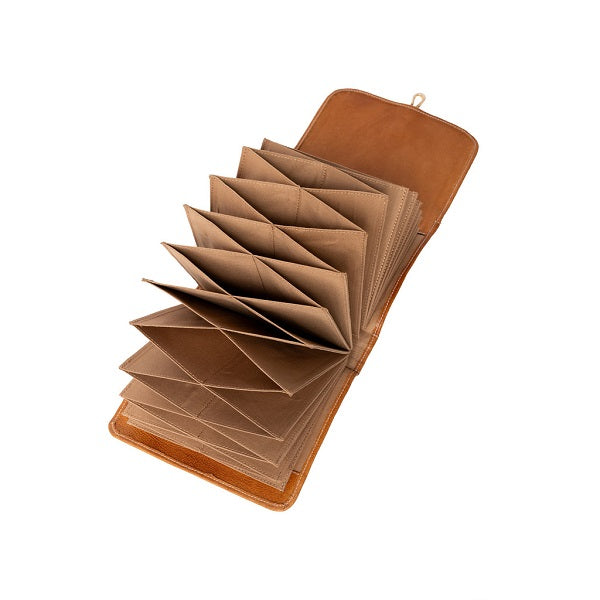 ReDesigned Project 93 Needle Case burned tan open view