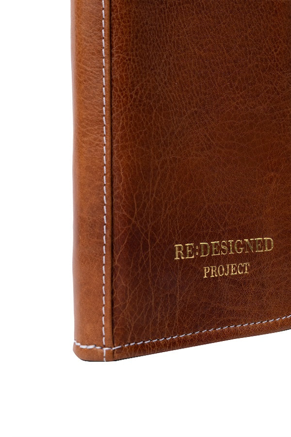 Redesigned project 102 premium leather needle case - walnut colour