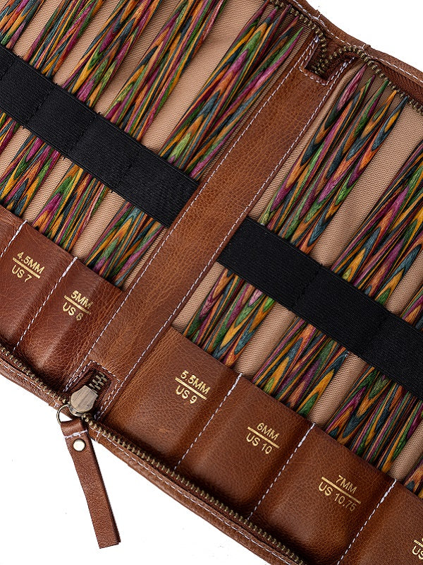 Redesigned project 103 needle case - walnut open view