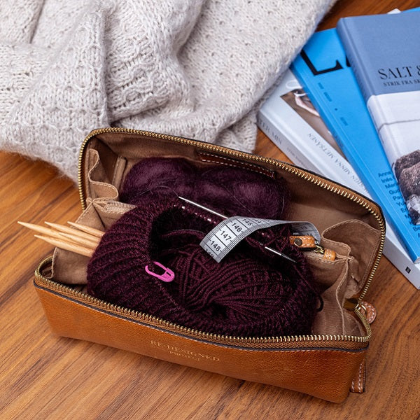 Redesigned project 41 mini bag. Handmade in premium leather - open view 2