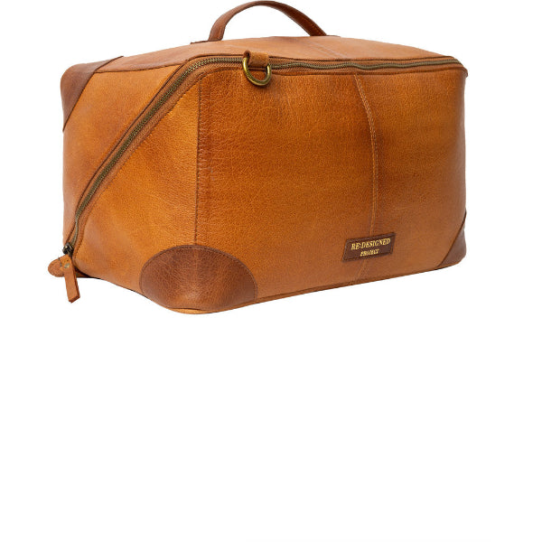 Redesigned 80 leather bag. Cross body strap. Double zip two spacious compartments and removable inside zip pocket. Burned Tan