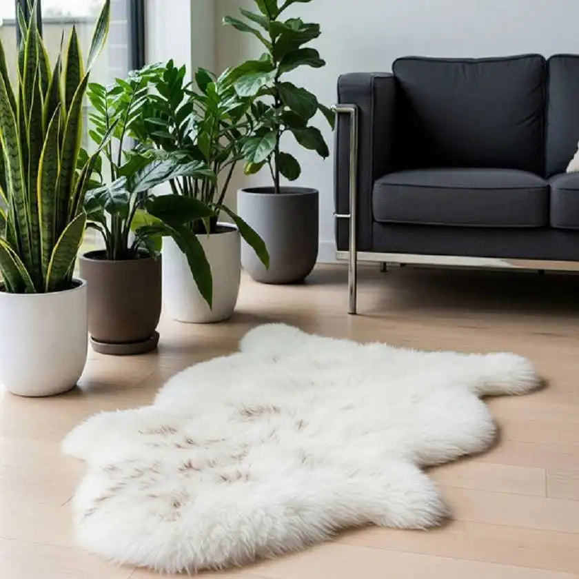 Sheepskin rugs, ethically sourced in the UK