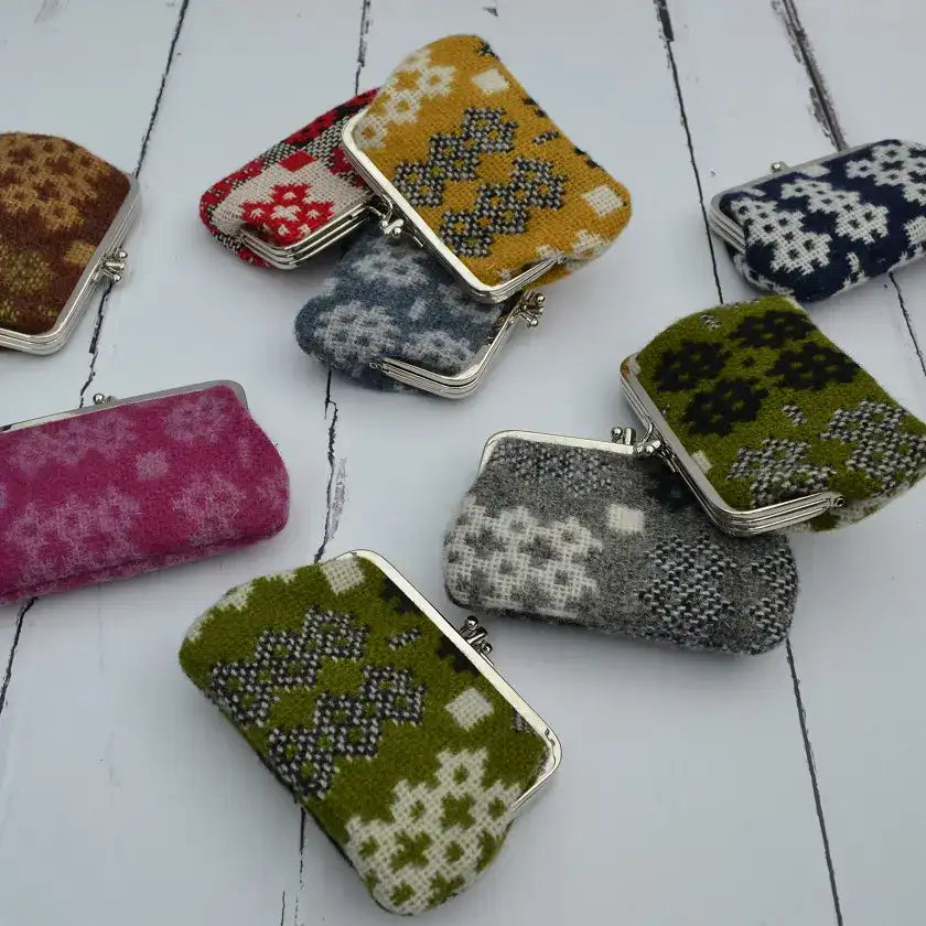Welsh tapestry purses, eye and pencil cases