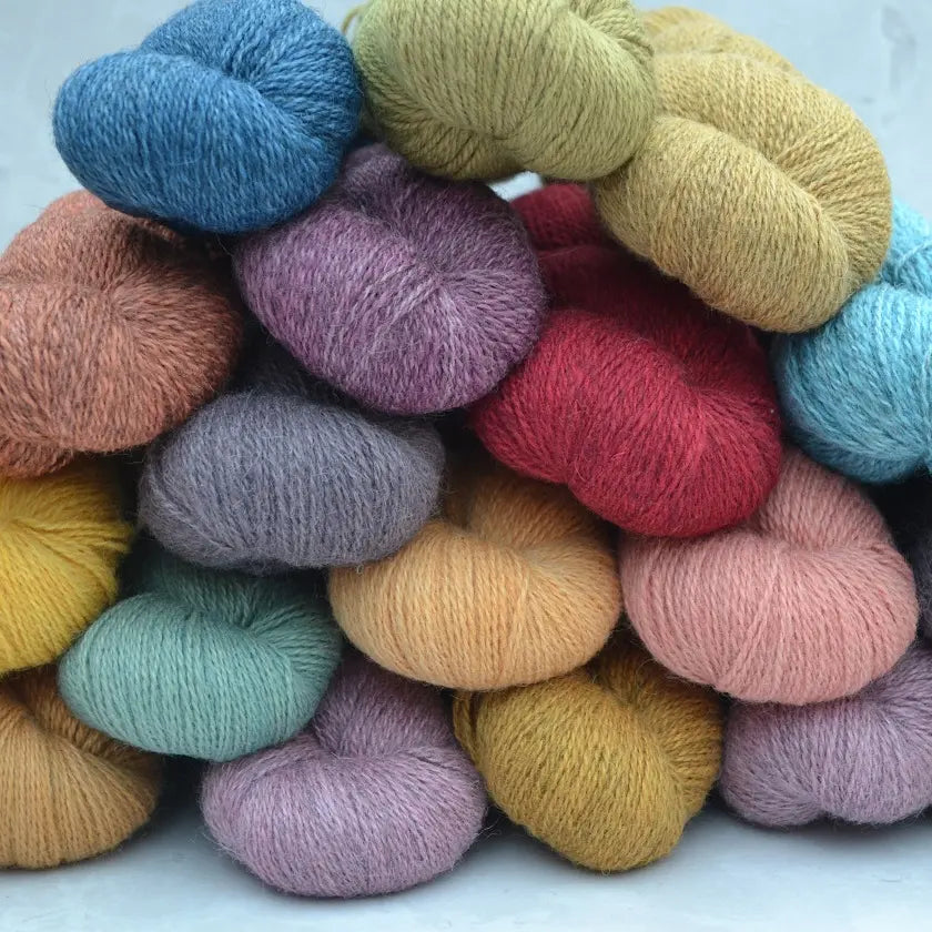 Hand dyed yarn, dyed only with natural dyes - no exceptions