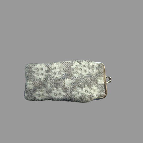 welsh tapestry eye glasses case - garreg ddu or dove grey