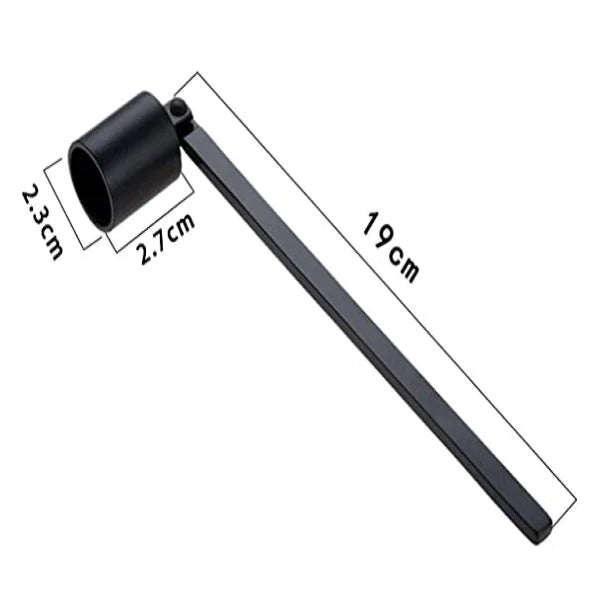 Candle snuffer with measurements