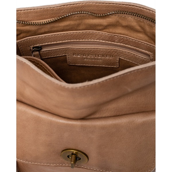 ReDesigned Kay Urban Bag. Timeless sophistication of our premium shoulder crossbody bag, handcrafted with soft leather with a signature metal turn lock 3