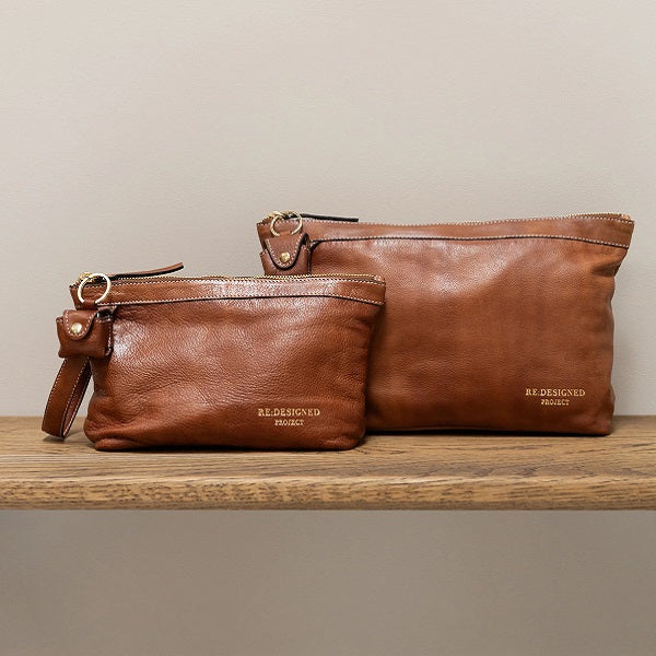 ReDesigned Project 3 - Premium Leather clutch for knitters and crocheters on the go