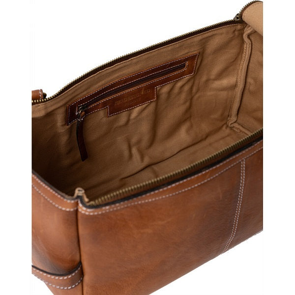 ReDesigned Project 44 leather bag - inside view. Walnut