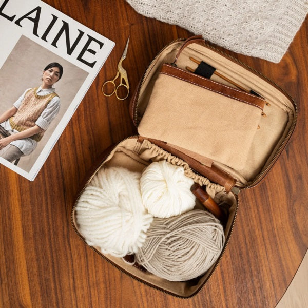 ReDesigned Project 31 Knitting Case. A large box style organiser for your knitting projects