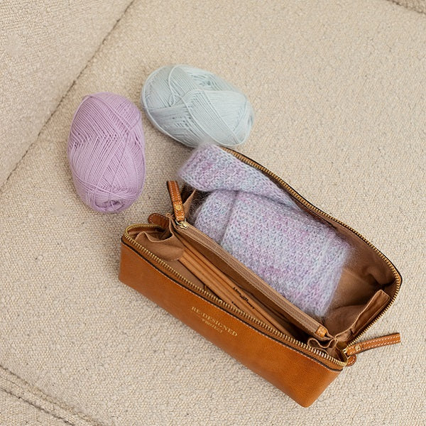 Redesigned project 41 mini bag. Handmade in premium leather - open view