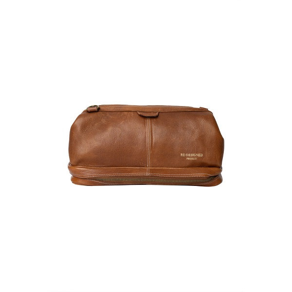 Redesigned Project Bag 45. Elegant doctor-style bag with dedicated compartments for circular needles and notions. Walnut 