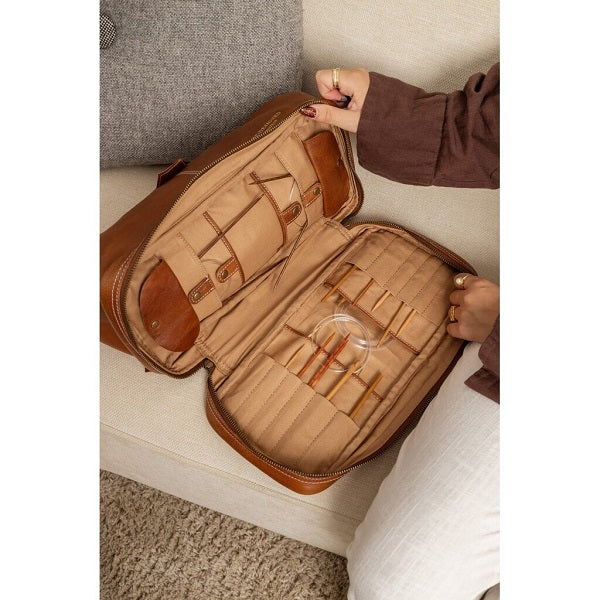 Redesigned Project Bag 45  inside view. Walnut   