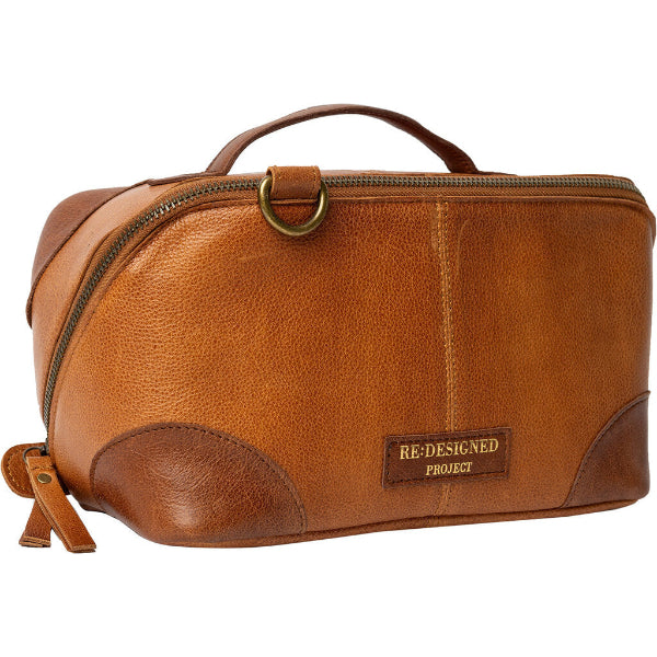 Redesigned 79 bag with cross body strap. Double zip, two spacious compartments. Burned Tan   