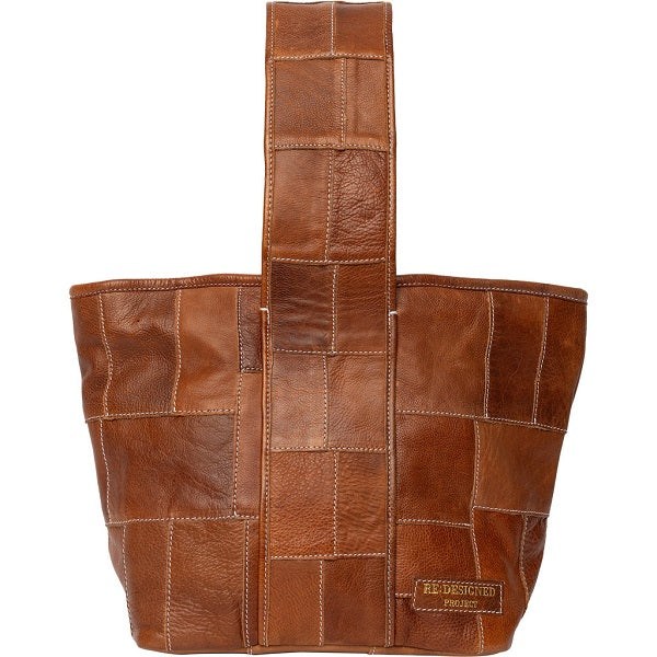 Redesigned Project 81 Torn and Cut Bag - Walnut. Front view