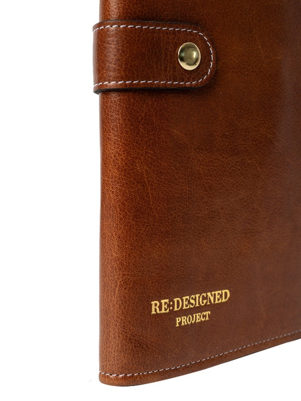 Redesigned project 82 needle case in premium leather - walnut