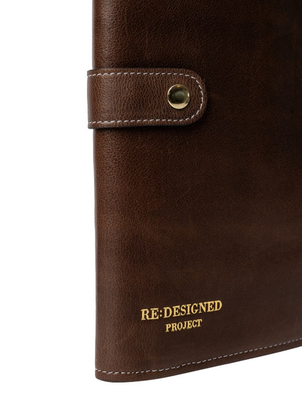 Redesigned project 82 needle case in premium leather - woodsmoke