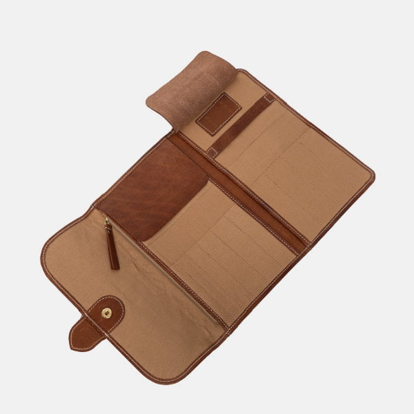 ReDesigned Project 15 Compact Leather Organiser Walnut   
