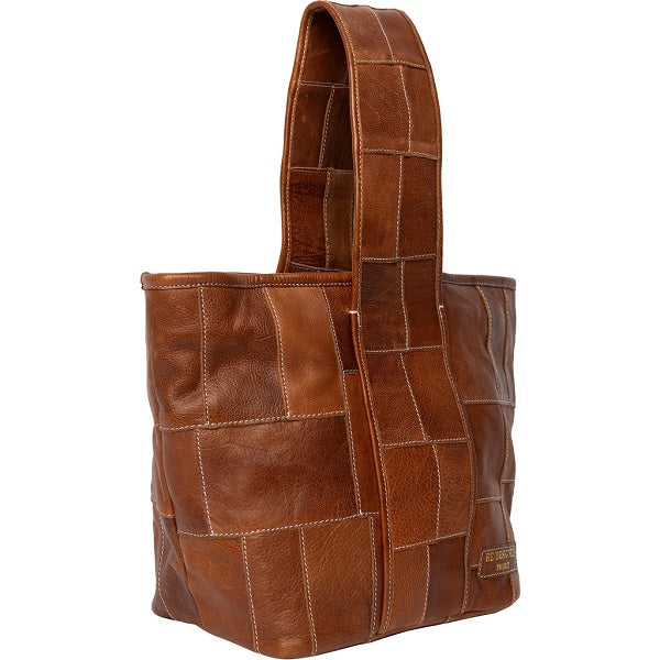 Redesigned Project 81 Torn and Cut Bag - Walnut. side view