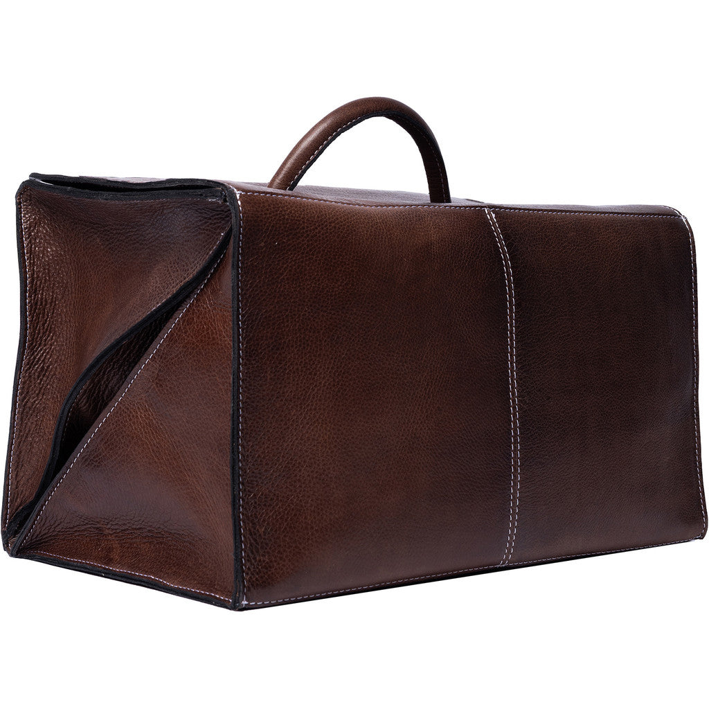 Project 115 a handcrafted leather knitting accessory bag designed to keep multiple knitting projects neatly organised in style, at home or on the go. Woodsmoke   