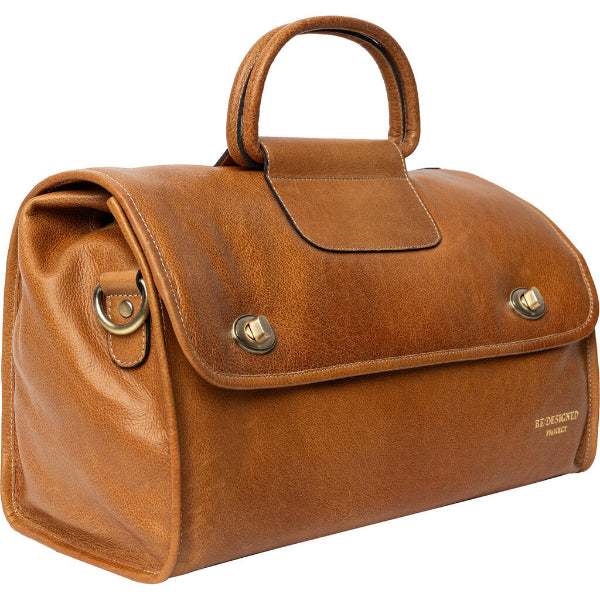 Redesigned Project 73 leather Project Bag. Burned Tan   