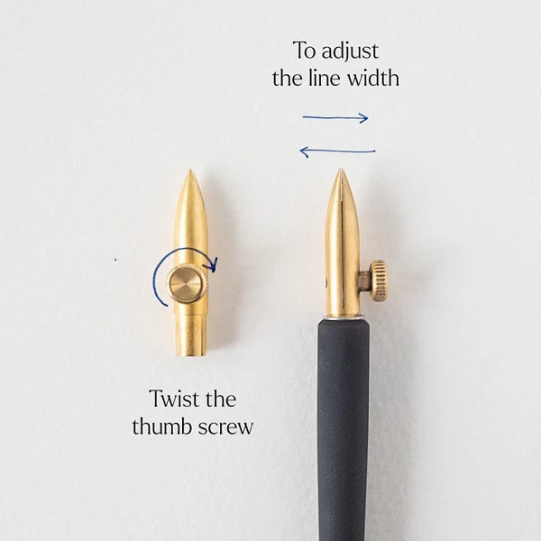 Toms Studio - One-Dip-Nib - A Very Versatile Nib - adjust the nib