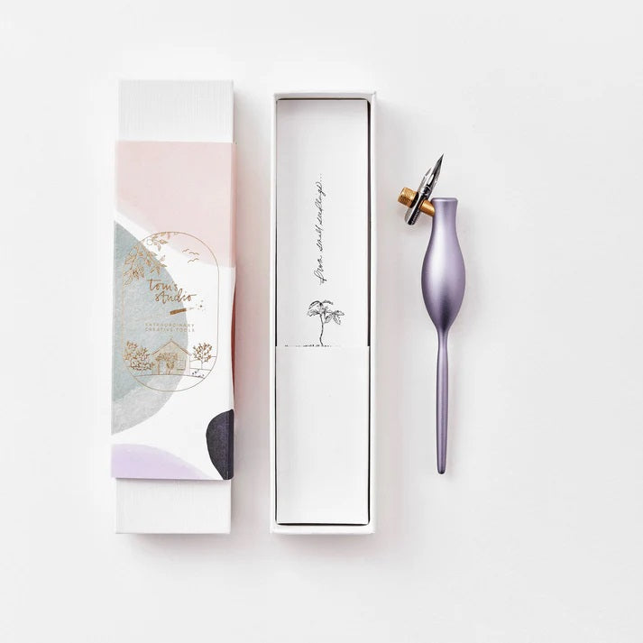 Tom's Studio - Calligraphy Pens - Carrot wisteria in its box