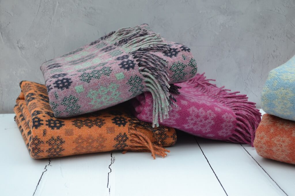 Traditional welsh blankets