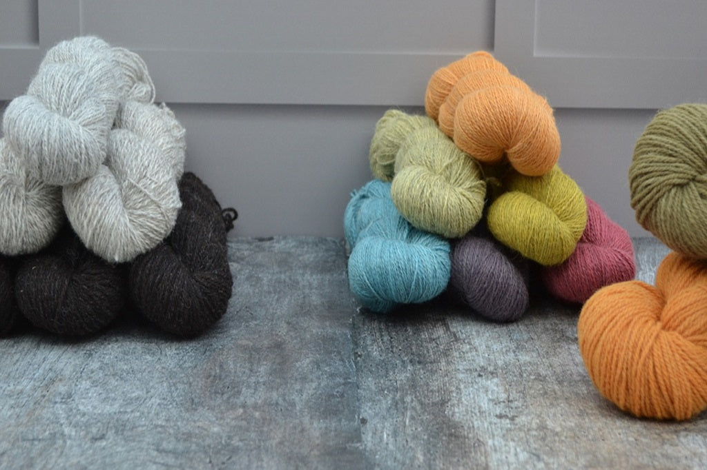 Welsh Yarn - Farm to Yarn. Hand dyed yarn, dyed with natural dyes