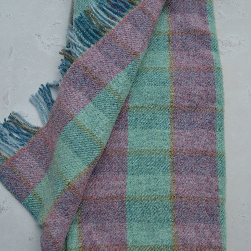 TirGlas Welsh blanket - Abereiddi. Soft to touch wool throws are woven in Wales and bring a touch of elegance to any home