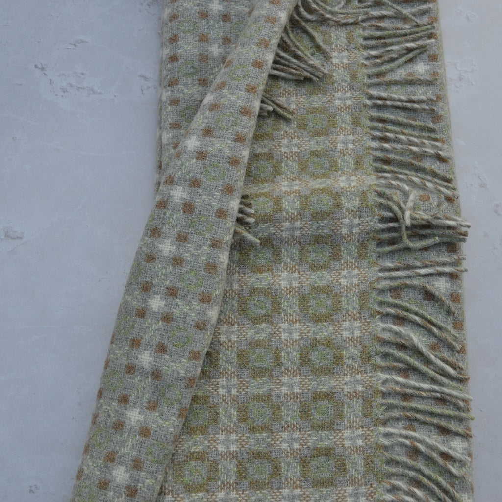 Pen Dinas Welsh blanket. 100% Pure New British Wool: Experience unparalleled softness, warmth, and natural breathability