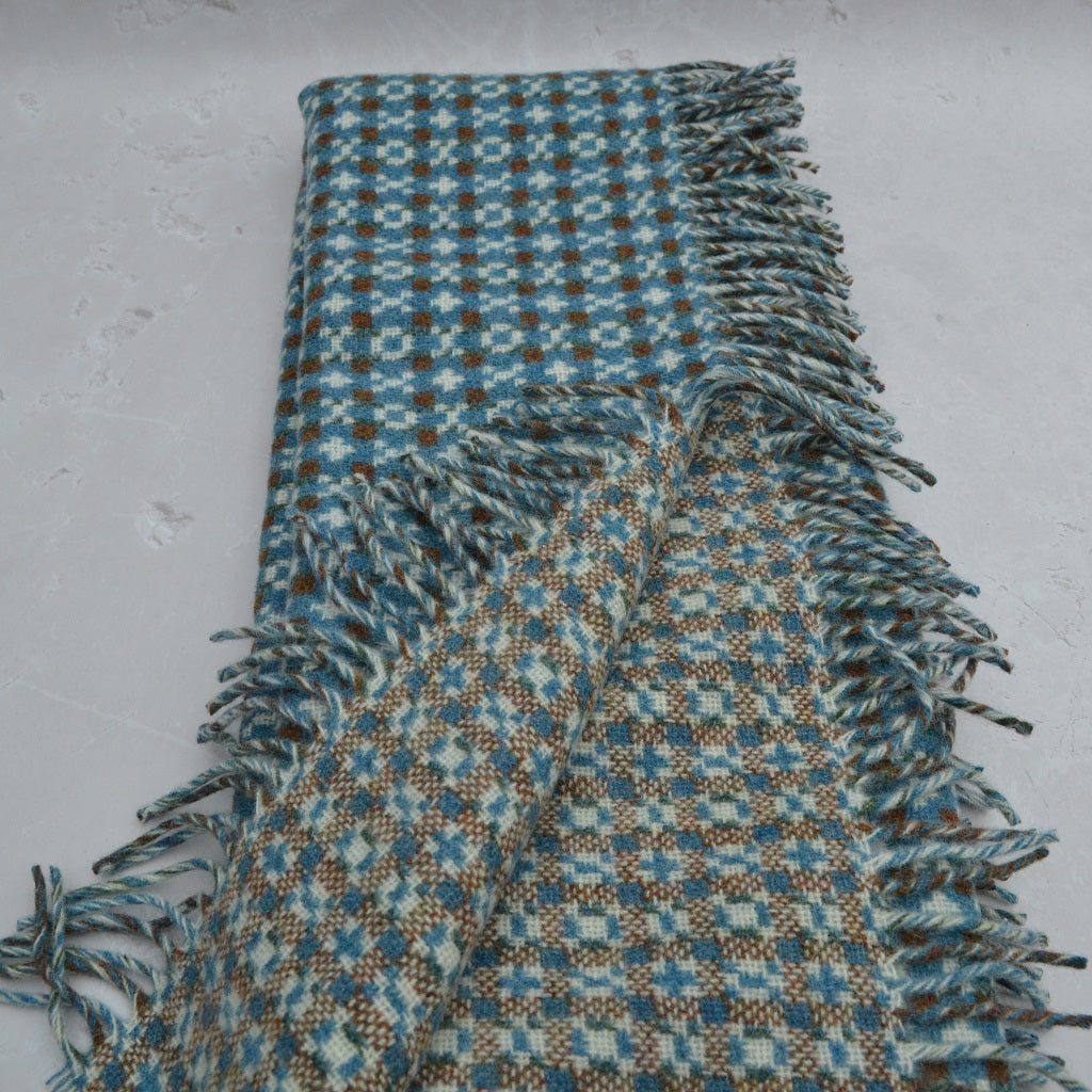 TirGlas Welsh blanket - Ramsey. 100% Pure New British Wool: Experience cosy softness, warmth, and natural breathability.