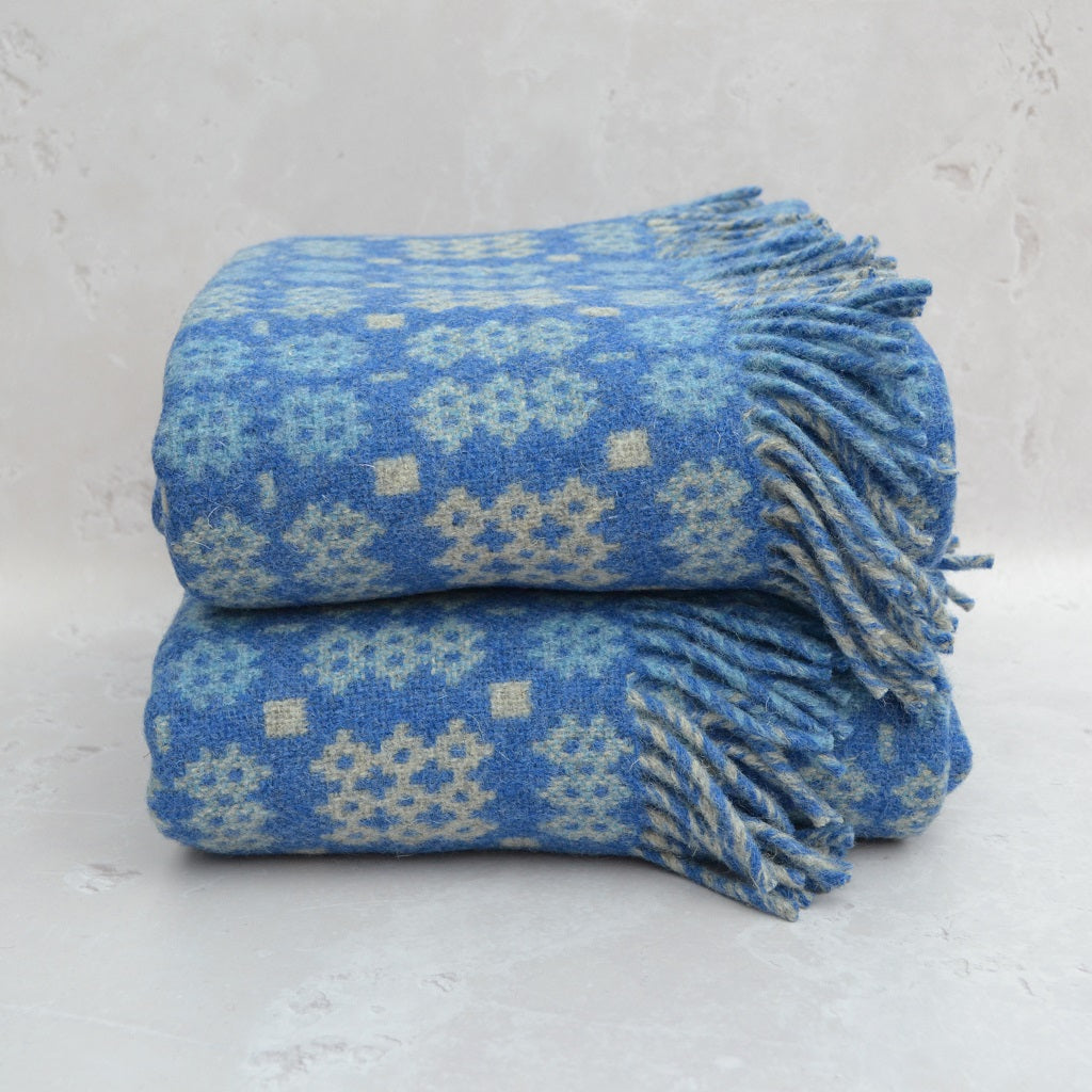 TirGlas Welsh Blanket, St David's.  This tapestry style blanket is the perfect blend of tradition, quality, and modern style for any room in your home. Its double cloth weave makes it fully reversible.