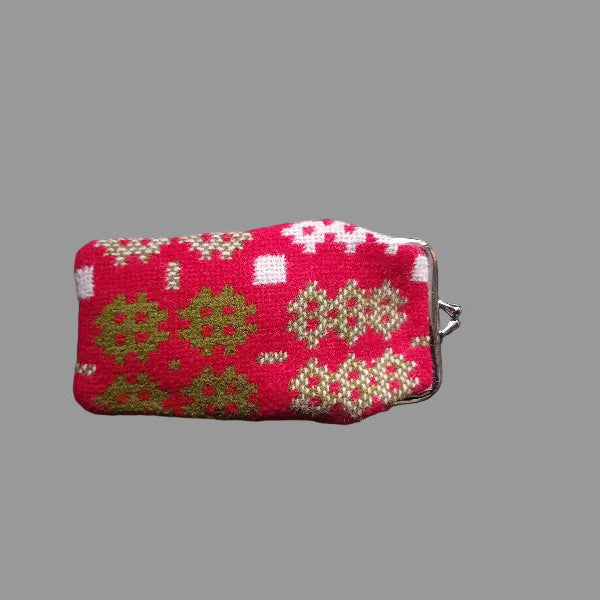 Welsh gifts - Welsh tapestry eye glasses case in red