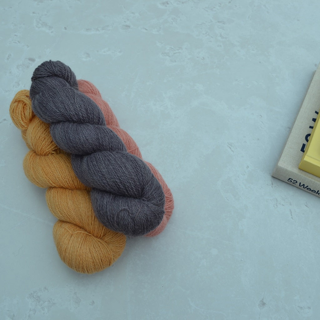 Hand Dyed Yarn - Welsh Wool Kid Mohair