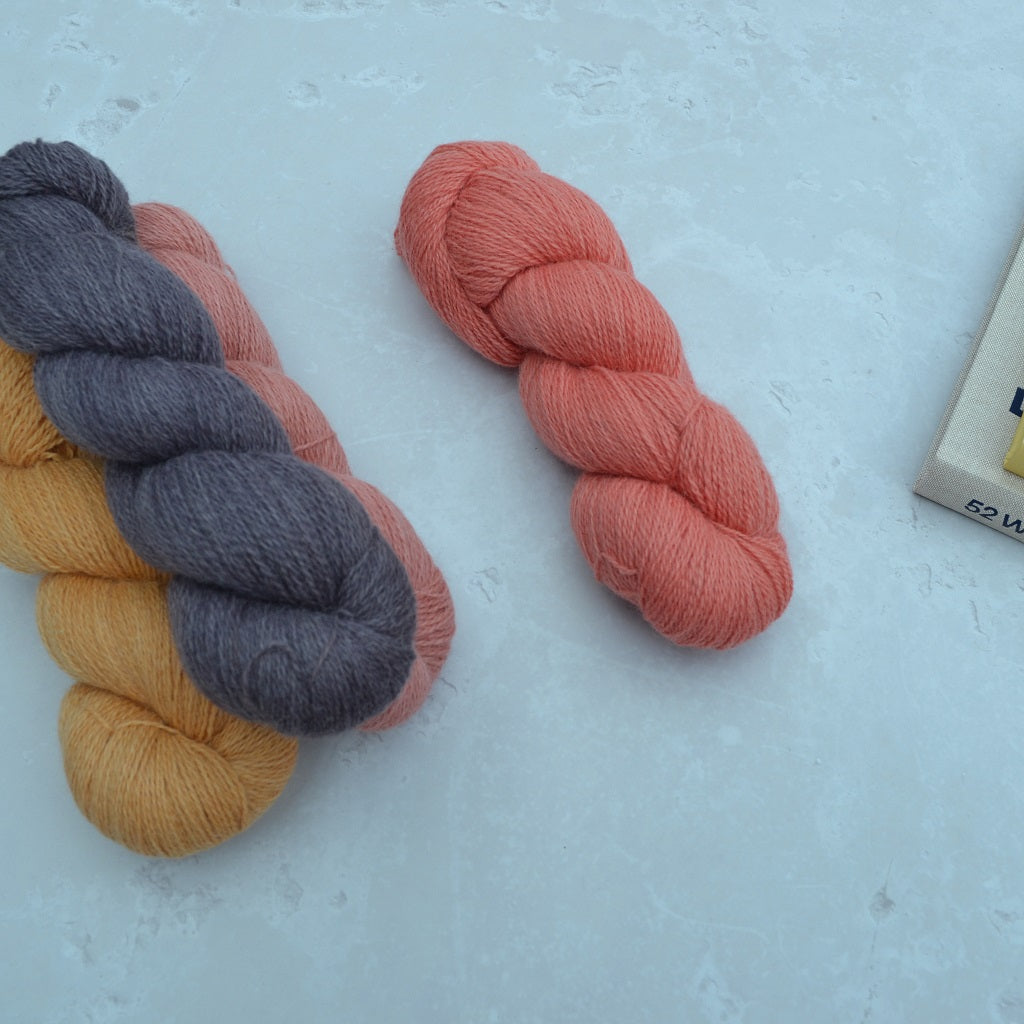 Hand Dyed Yarn - Welsh Wool Kid Mohair