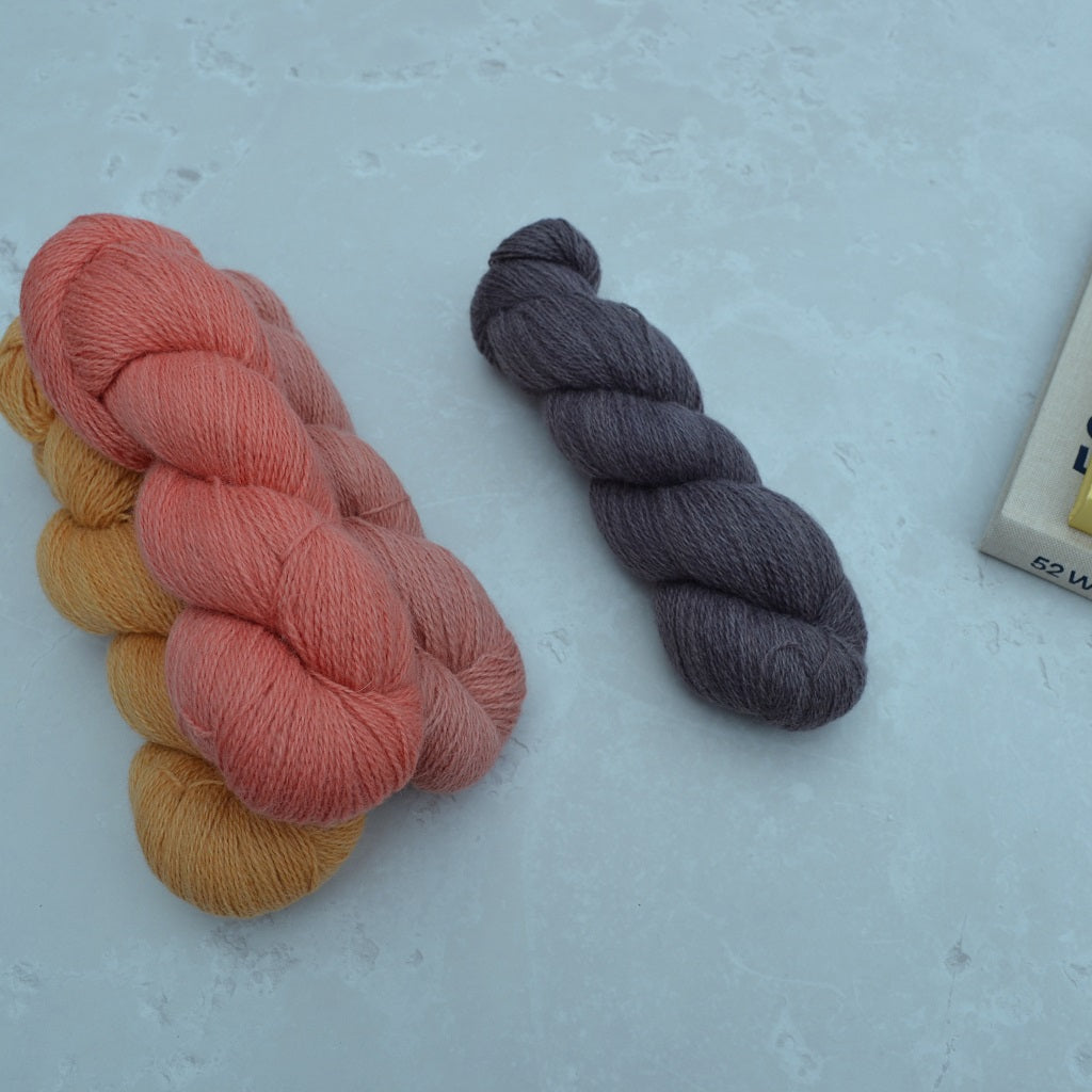 Hand Dyed Yarn - Welsh Wool Kid Mohair