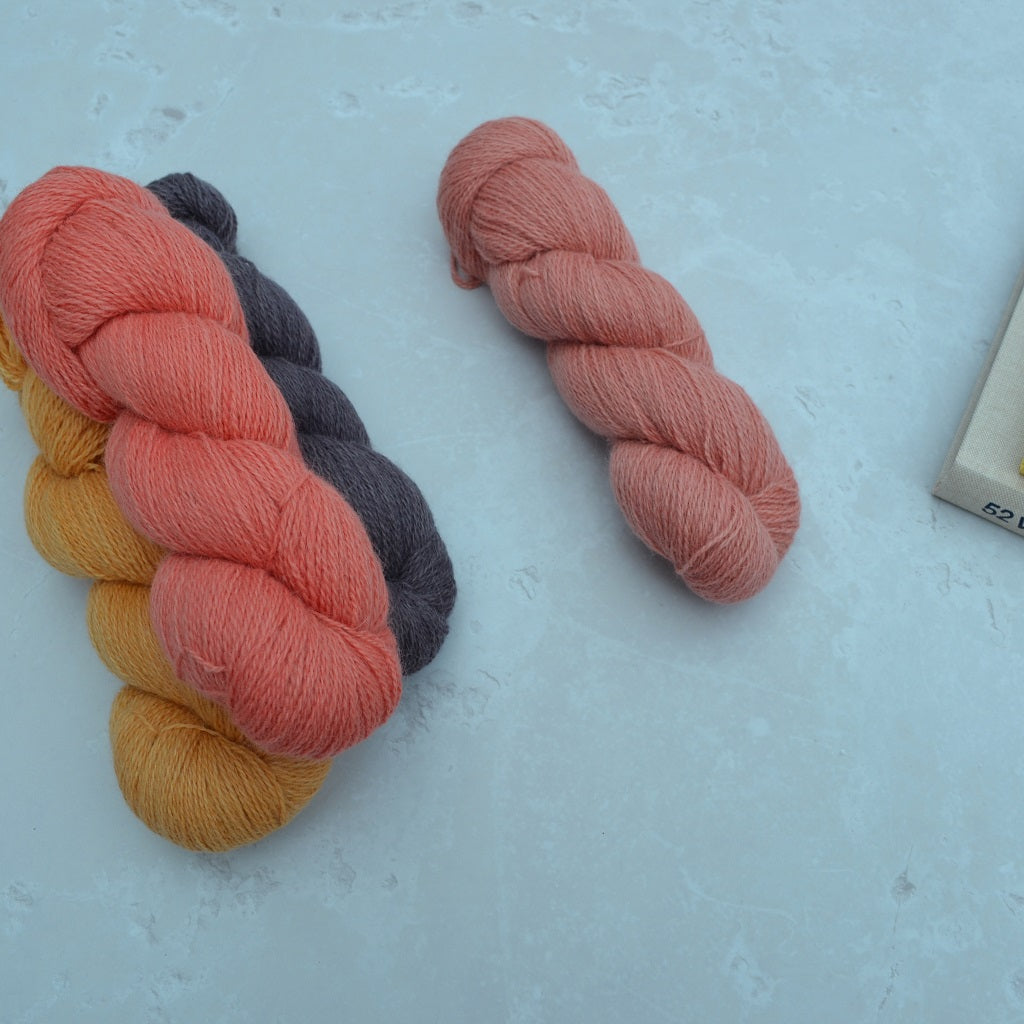 Hand Dyed Yarn - Welsh Wool Kid Mohair