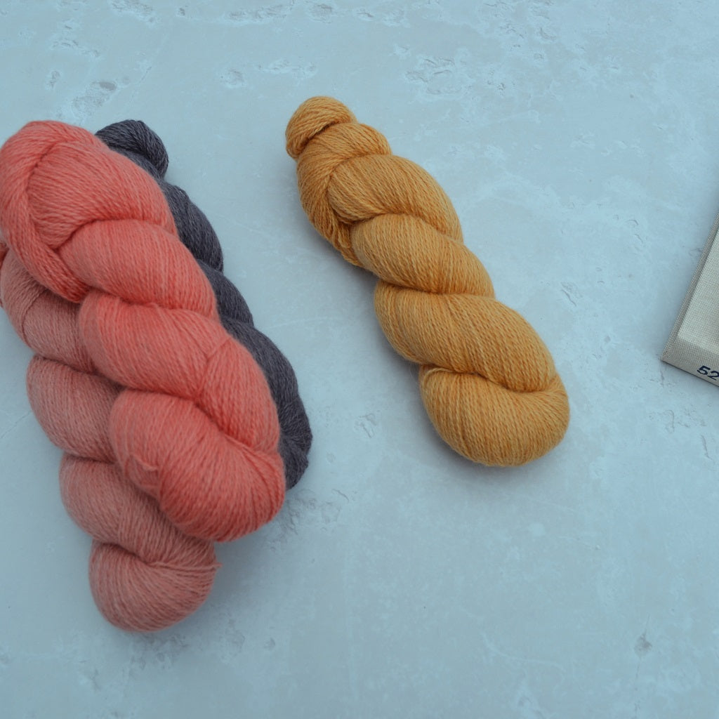 Hand Dyed Yarn - Welsh Wool Kid Mohair
