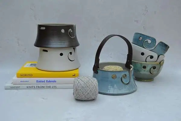 Yarn bowls - handmade ceramic yarn bowls