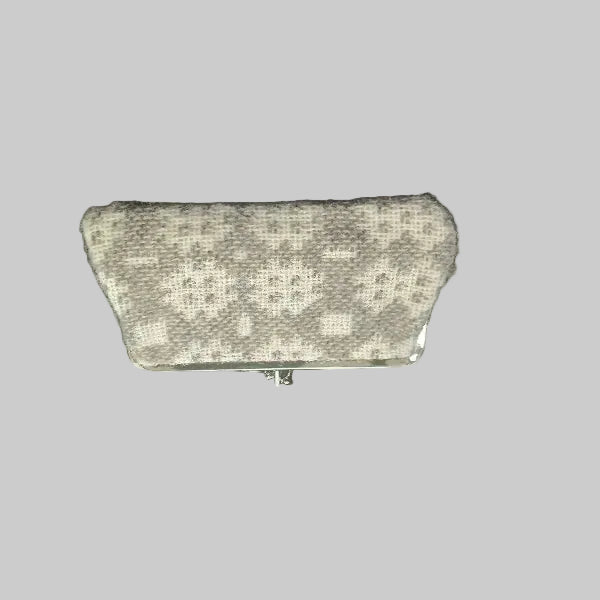 Tapestry Purses - Large size purses with metal clasps in dove grey